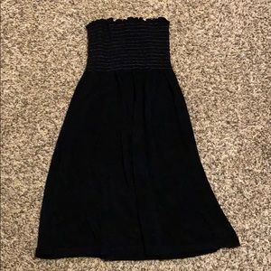 Black beach cover up dress